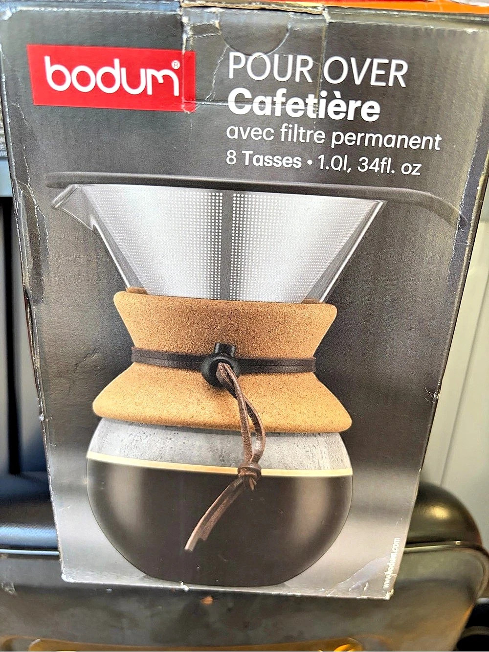 Bodum Pour Over Coffee Maker 8-Cup Black